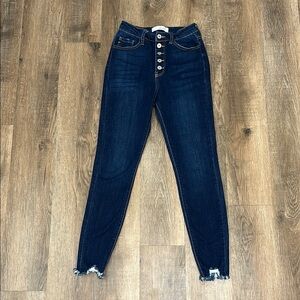 KanCan 5/26 ,Women's High-Waisted Button Fly Jeans